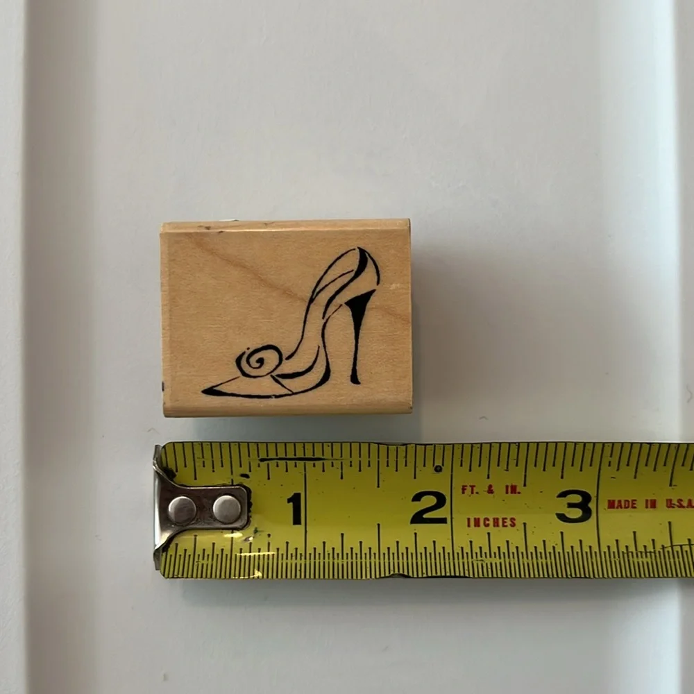 Hampton Art Shower The Bride and Inkadinkado Pump Shoe Rubber Stamps